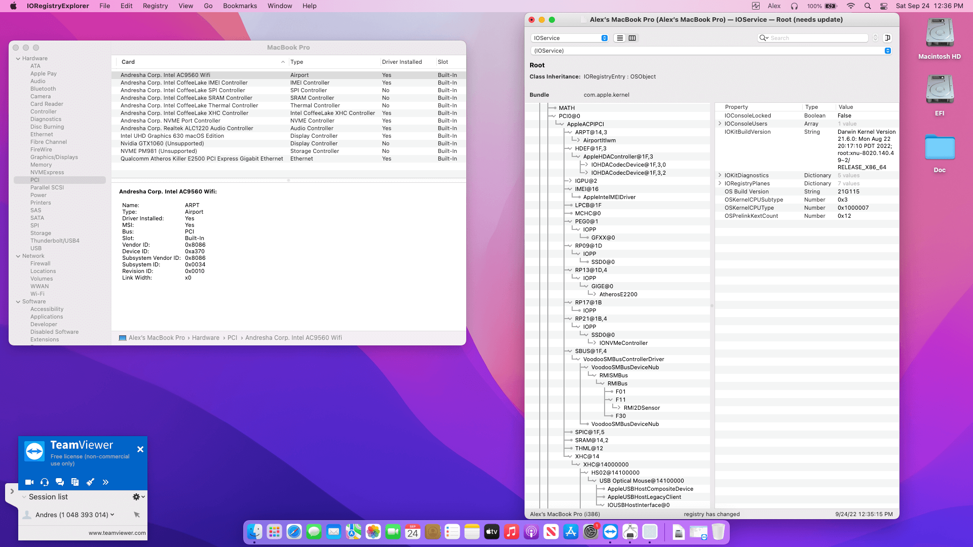 MSI Gaming GS65 Stealth Thin 8RE 050US [CoffeeLake   Intel UHD 630 + I2C]   OpenCore 9